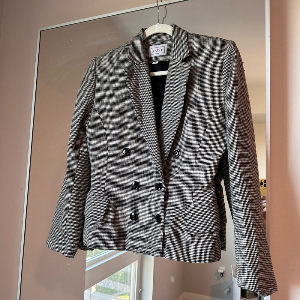 Vintage Black and White blazer